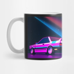 Boxy classic 80s sports car Mug